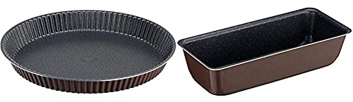 Tefal Perfectbake Moule A Tarte 33cm Aluminium 100% recyclé J5542102 & Perfectbake Moule A Cake 26cm Aluminium 100% Recyclé J5547202