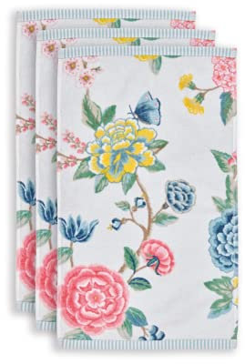 PIP Studio Good Evening Gästehandtücher, 30 x 50 x 3 cm, Weiß, 3 Stück