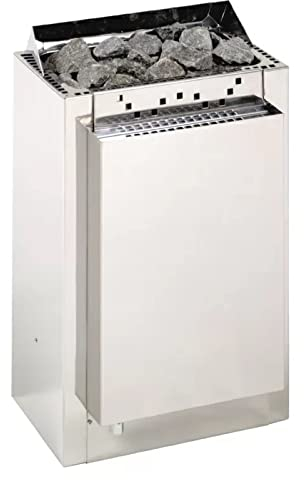 Harvia Kubic Combi 9,0 kW für Saunakabinen von 8.0 m³ - 14.0 m³. Die Steinmenge dürfte nicht über 25 kg hinausgehen.