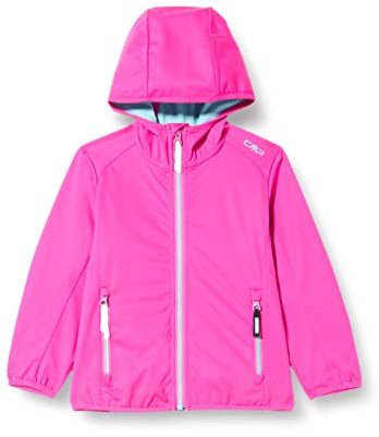CMP Softshelljacke 39a5115 Mädchen und Jungen, PURPLE FLUO-ACQUA, 92
