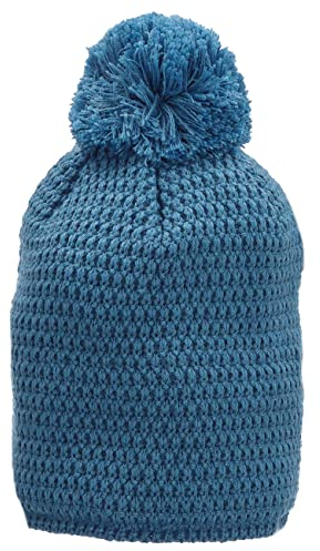 Sterntaler Baby Jungen Bommelmütze Mit Strukturmuster - Gefüttert Mit Microfleece, Kappe Für Kinder - Mittelblau, Größe 51