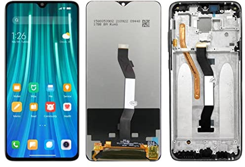 SHOWGOOD 6.5 pulgadas Nota 8 Pro pantalla, para Xiaomi Redmi Note 8 Pro 2015105 M1906G7I pantalla LCD táctil digitalizador reemplazo para Xiaomi Redmi Note 8Pro LCD (marco negro original)