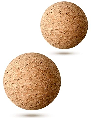KOKSII Bouchon de Bouteille en Bois, Bouchon de Bouteille Vin Bouchon de LièGe Bouteille de BièRe Bouchons, Boule en Bois Bouchon de Boule de LièGe pour Bouteille Carafe de Carafe à Vin
