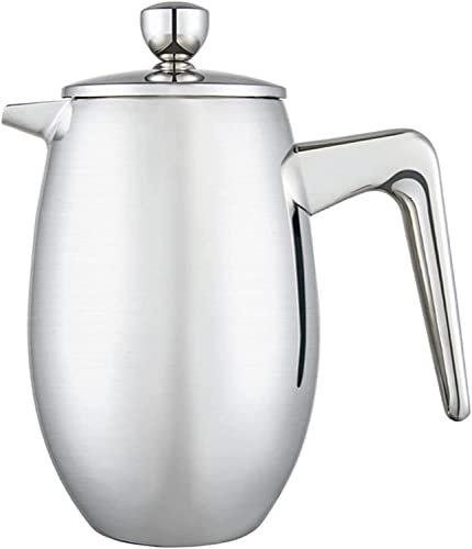 Multifunction Portable Press Coffee Maker,Double-Walled Cafetière,Stainless Steel Coffee Press for Home & Camping