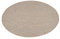 Teppium Outdoor Teppich Wetterfest 160 cm Rund Beige Sisal Optik - Küchenteppich Waschbar rutschfest, Wasserfest, Bordüre, Pflegeleicht - Ideal für Balkon, Terassen, Garten, Camping oder Küche