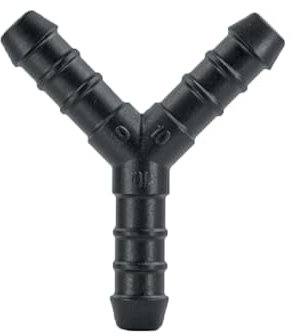UKCABLE-TIES 2X Y-Piece Splitter Connector Hose Tube Pipe 3-Way Fuel Air Water Pipe Connector Joiner (Size: 10mm - (PJ39))