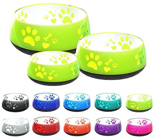 elropet Hundenapf kleine Hunde/Hundenapf große Hunde/Futternapf Hund/Trinknapf Hund/S/M/L rutschfest (M 1010ml (mittlere Hunde), Hellgrün)