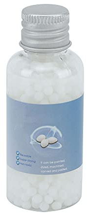 20 G de Plastique Malléable, Plastique Polymorphe Réutilisable, Perles Thermoplastiques en Malléable, Granulés Polymorphes Fondables pour Bricolage, Artisanat