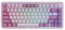 KiiBoom Breeze 75 75% CNC Aluminum and Acrylic Mechanical Gaming Keyboard, USB-C/BT5.0/2.4GHz Wireless Creamy Keyboard, with Gasket Structure, RGB, 8000mAh Battery for Win/Mac (Purple)