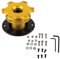 Radnaben-Adapter-Set, Schnellverschluss-Lenkradnabenadapter, Gute Passform, Schnelles Abnehmen, aus Aluminium und Eisen, Universell für die Meisten Lenkräder mit Komplettem Zubehör