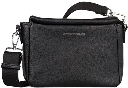 TOM TAILOR Rella Damen Umhängetasche Crossbody Bag Klein Schwarz