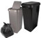 STAR SUPPLIES Rubbish Waste Recycling Moda Waste Bin Tall Compact 45L For Home & Kitchen With Special Lid (1, Black)