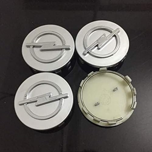 MSZRCSZT Set von 4 neuen Radkappen, für Opel Astra H G J Insignia Mokka Zafira Corsa 64mm schlagfest, Einfach zu Installierende Auto-Radnabe,B