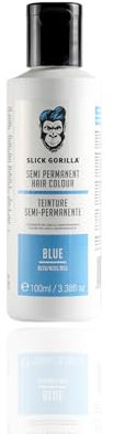 Slick Gorilla Color de cabello azul semipermanente vegano y libre de crueldad (3.38 Fl Oz, 100 ml azul)