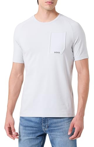 BOSS Men's Tee Urban Tech T-Shirt, 054light/pastel Grey, XXL
