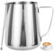 Milk Frother Jug 900ml/30oz Milk Frothing Jug Stainless Steel Milk Coffee Pitcher Cup with Measurement Mark & Latte Art Pen, Espresso Steaming Pitchers for Making Cappuccino Latte Coffee Art