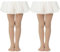 Durio Ballettstrumpfhose Mädchen Strumpfhose Baby Elastisch Tanzstrumpfhose Anti-Rutsch Hautton und Hautton 9-14 Jahre