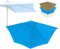 IMUNKT Toldo De Repuesto para Media Sombrilla 270cm 5 Varillas, Cubierta De Parasol De Repuesto, Tela De Recambio para Sombrilla De Patio(Blue)