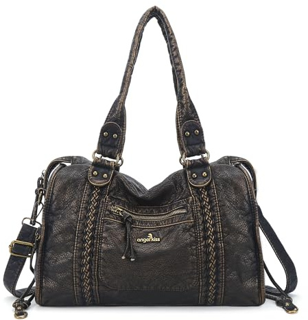 Angel Kiss Hobo-Taschen für Damen, veganes Leder, Hobo-Umhängetasche, große Tragetasche, Umhängetasche