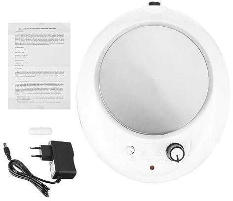 Pesfehhy Agitador de Calentamiento MagnéTico de 1000 Ml, Mini Agitador de Calentamiento MagnéTico, Placa Calefactora con Barra Agitadora, Enchufe de Laboratorio para UE