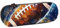 WPUTY Trousse à crayons rigide en cuir synthétique avec imprimé crème glacée - Étanche - Pour l'école, les voyages, les cosmétiques et les cadeaux, Galaxy Space Football américain, Taille unique