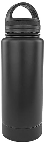 NIHENHAO Wasserflasche mit Geheimfach zum Verstecken von Bargeld zur sicheren Wasserflasche modischer Trinkbecher Flasche Schlüssel Schmuck schwarzes Metall