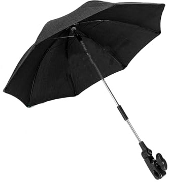 Sombrilla Carro Bebe Universal Anti UV, Diámetro 71 cm, Sombrilla de Cochecito con Abrazadera de Fijación, Parasol de Carro Bebe Protección UV50+, para Cochecito & Silla de Paseo
