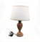 GMMH Charmanter Landhaus Tischleuchte 55 cm Hohe 19-11 Holz Nachttischlampen Schreibtischleuchte Schreibtischlampe Büroleuchte Lampe Antik Retro Leuchten Stehleuchte
