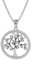trendor Lebensbaum Anhänger mit Venezianer Kette 925 Silber modischer Silberschmuck für Damen, diese Halskette ist eine tolle Geschenkidee, 08544-50 50 cm