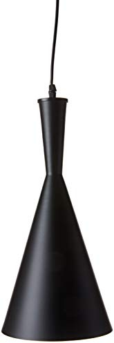 JANDEI - Trumpet Decke Lampe, 18 cm Durchmesser, Schwarz