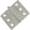 OPIOL QUALITY® Scharnier gestanzt 60x50 mm aus Edelstahl A2 V2A (4 Stück) Scharniere Steckverbinder Edelstahlscharnier Türband Aufschraubband Türscharnier