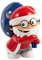 POS P:os 30180 Figurine de Père Noël 3D en PVC à Collectionner, échanger et Jouer env. 5,5 cm de Haut