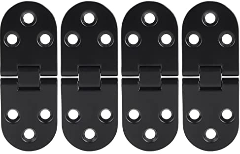 Tyenaza 4Pcs Klappenscharnier Deckelscharnier verstellbar Tischplattenscharnier Rundes Klappenscharnier Deckelscharnier Tischscharnier Esstischscharnier Klapptisch Zubehör