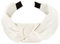 axy Haarreif mit Knoten und Satin bezogen-Vintage-Wunderschön Stirnband Haarschmuck Damen Haarreifen HR35A (Cremeweiss)
