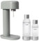 Mysoda: Ruby Set - Wassersprudler aus Aluminum mit 1L und 0.5L Quick-Lock BPA-frei Plastikflaschen (Salbeigrün ohne CO2)
