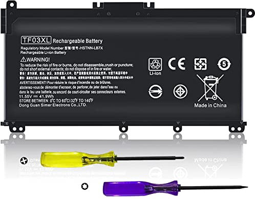 TF03XL 920070-855 920046-421 Battery for HP Pavilion X360, TF03041XL Battery Replacement for HP Laptop 14-CD 14M-CD 15-CC 17-AR Series 14M-CD0003DX 15-CC563ST 15-CC023CL 17-AR050WM HSTNN-UB7J
