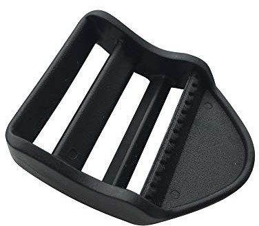 SORTUMOLA Plastic Ladder Lock,10pcs Black Adjustable webbing Tension Locks For 38mm Strap Backpack Bag Belt Slider (38mm) ET470