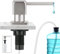 CREA Dispensador de Jabón de Cocina, Dispensador de Detergente de Cocina, Dispensador de jabón para Fregadero con Botella de 500 ml y Manguera de Extensión de 1,0 m, Acero Inoxidable