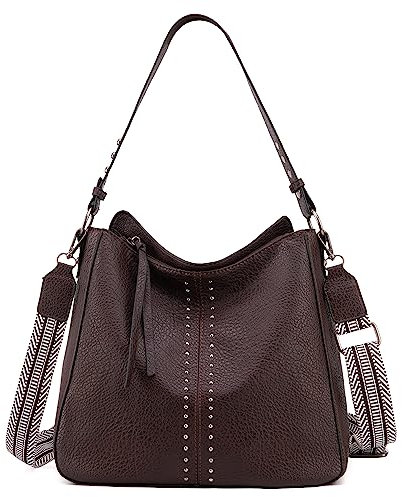 Montana West Hobo Tasche für Damen Handtaschen Crossbody Leder Geldbörse Damen Chic Schultertasche, Coffee-Special EditionUpgrade