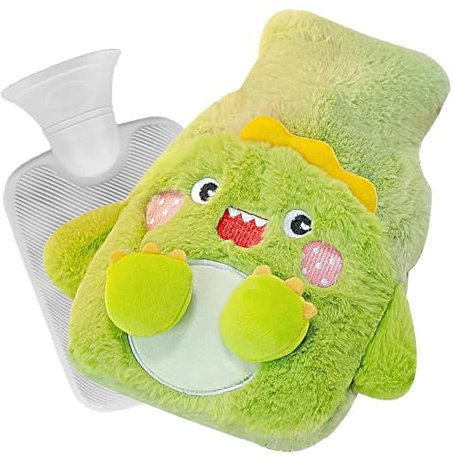 EULAPGOE Bolsa de Agua Caliente con Funda Suave para la Cintura, 500 ml Bolsa de Agua Caliente Bolsa de Agua Caliente para el Alivio del Dolor de Vientre Espalda Piernas