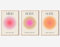 Positive Aura Posters for Room Aesthetic 3 Piece Colorful Aura Grainy Gradient Canvas Wall Art Spiritual Soul Body Mind Quote Print Painting Danish Pastel Home Wall Decor for Bedroom 16x24in Unframed