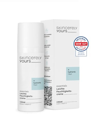 Skincerely Yours Leichte Feuchtigkeitscreme 50 ml I Mit Ectoin & Aquaxyl™ | Federleichte Pflege für samtig weiche Haut: spendet Feuchtigkeit, beruhigt & reduziert Rötungen. Für alle Hauttypen geeignet.