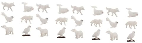 Supvox Tiere Spielzeug STK Simuliertes Vulkanmodell Kinderspielzeug Spielzeug Für Kinder Kid Toys Winterdekoration Toys for Schreibtisch Dekorationen Ornamente Schmücken Tier Weiches Gummi Weiß