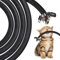 Kabelschlauch Schwarz 3 Meter X 10mm, Selbstschließend Kabelschlauch Zuschneidbar, Flexibler gewebter Kabelmantel für TV Computer PC Automobilkabel Hause Büro, Kabelschutz für Hund, Katze
