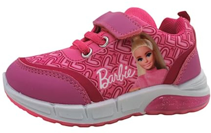 Leomil Barbie Kinderschuhe Mädchen Halbschuhe Klett Rot Freizeit