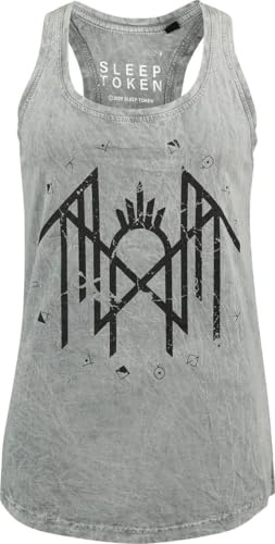 Sleep Token Circle Logo Frauen Top grau XL 100% Baumwolle Band-Merch, Bands