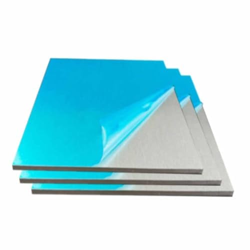 Purzen Aluminium Platte Flachblech Metall Zuschnitt für CNC Fräsen, BAU, Handwerk, Reparaturen, Modellbau, Industrieprojekte, Heimwerker,200mmx200mmx4mm(1pcs)