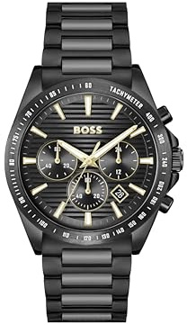 BOSS Chronograph Quarz Uhr für Herren Kollektion Strike Chrono mit Edelstahl- oder Silikonband