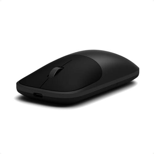 Satechi Slim EX Wireless Mouse, Multi-Device Bluetooth & 2.4GHz Connection for macOS, Windows, iPadOS, and Android, Quiet Clicks, Anodized Aluminium Shell, USB-C Rechargeable Battery - Space Black