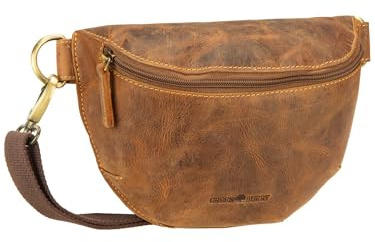 Greenburry Damen Herren Gürteltasche Vintage Bauchtasche Leder One Size